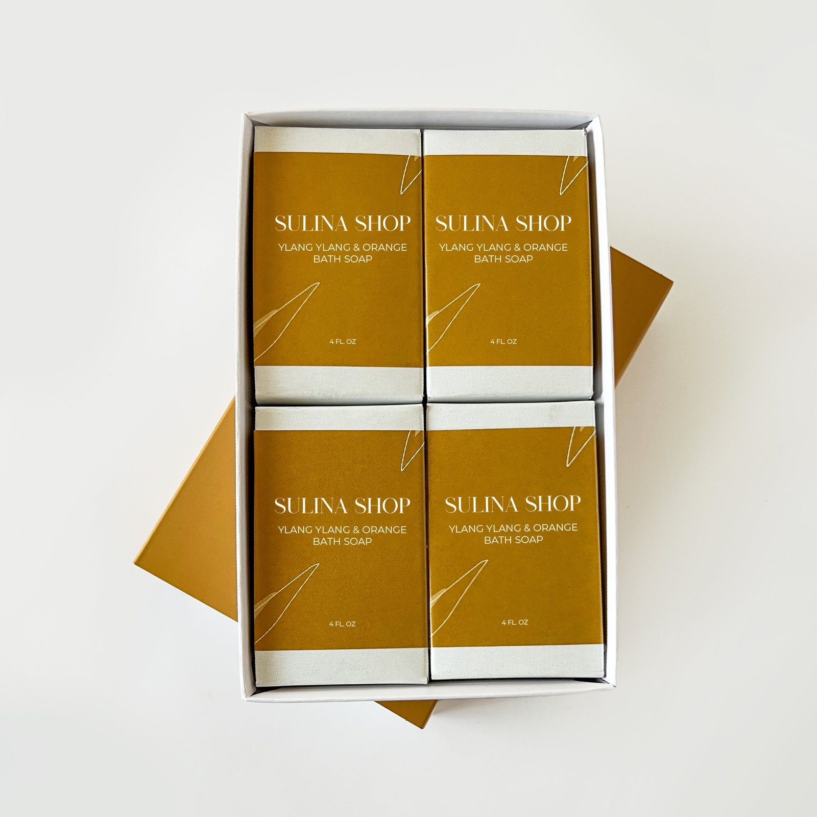 Ylang Ylang and Orange Bath Soap - Set of 4 - Image 2